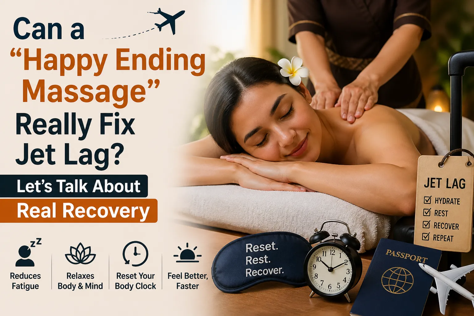 Can massage fix jet lag? Discover real recovery tips, body therapies, and proven ways to reset your body clock faster after travel.