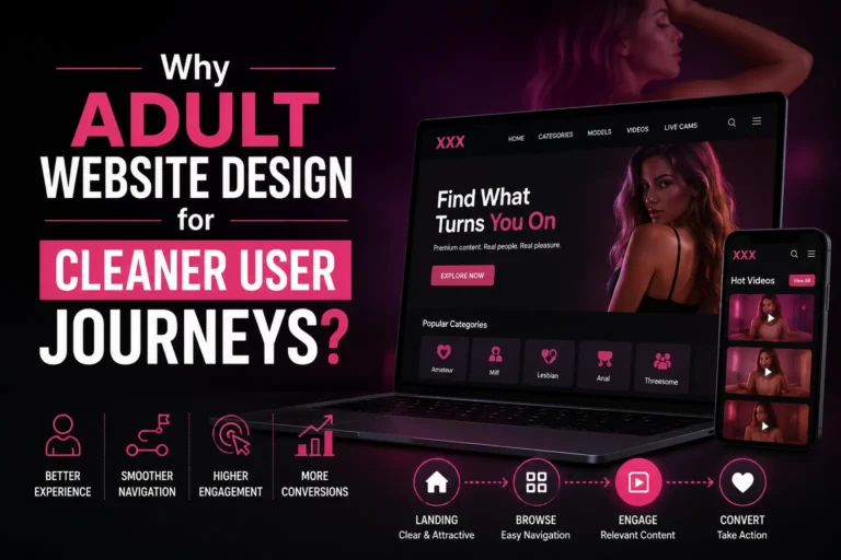 Discover how adult website design improves user journeys, boosts engagement, increases conversions, and enhances overall browsing experiences.